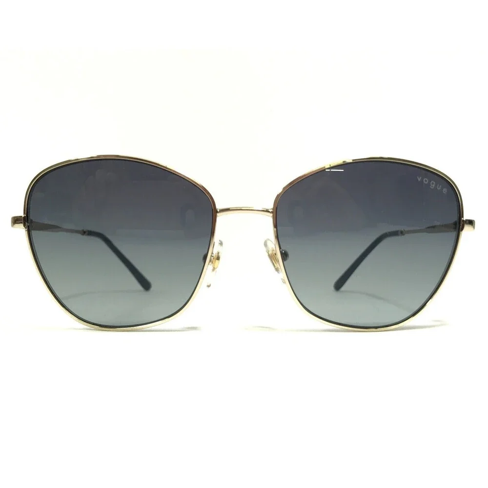 Vogue Sunglasses VO4232-S 848/4L Shiny Gold Cat Eye Frames with Gray Lenses